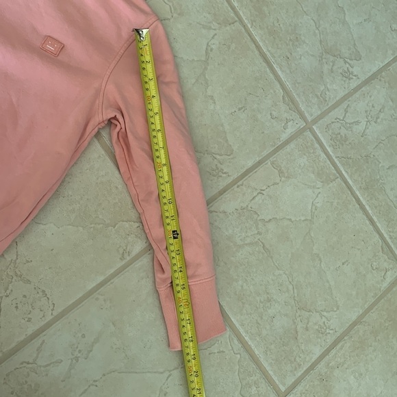Acne Studios Size XS Fairview Face Paw Emoticon Pink Sweater - Picture 12 of 13
